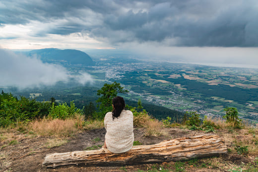 Panorama au-dessus de la ville d'Annemasse et de la Haute-Savoie