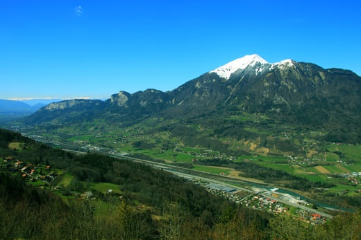 Panorama de la vallée de l'Arve